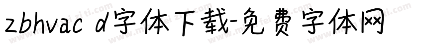 zbhvac d字体下载字体转换